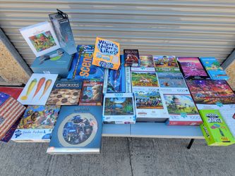 $3 Each New Sealed Puzzles Board Card Games Toys Yoga Ball And More