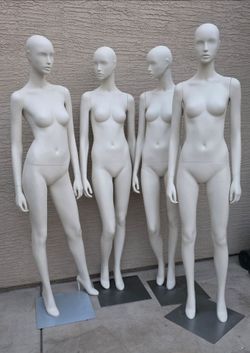 Full-Body Female Mannequins with Bases  $140 each