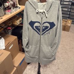 Roxy Zipper Sweater Size Large