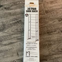 farberware 30 pair shoe rack (complete)