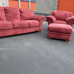 High Quality Red Couch Set