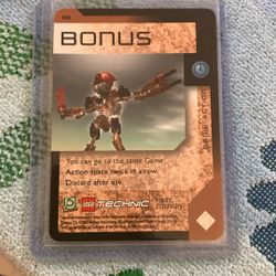 Lego 1st Edition Bonus Game Action Card Bionicle Quest For Masks 1St Ed