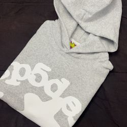 Sp5der Grey Beluga Hoodie