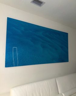 Large Ocean Blue Wall Art / Acrylic Panel – 8 ft x 4 ft