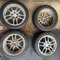 17” Rims And Tires 235/45 R17 38mm Offset 5 Bolt Pattern 