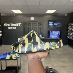 Bape Slide Yellow Camo Available In Store!