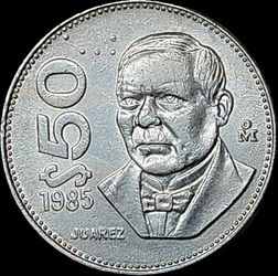1985 Mexico 50 Pesos