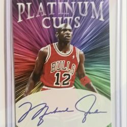 Super Nice Lot Of 4 Platinum Cuts Cards Michael Jordan, Kobe Bryant, LeBron James MINT 