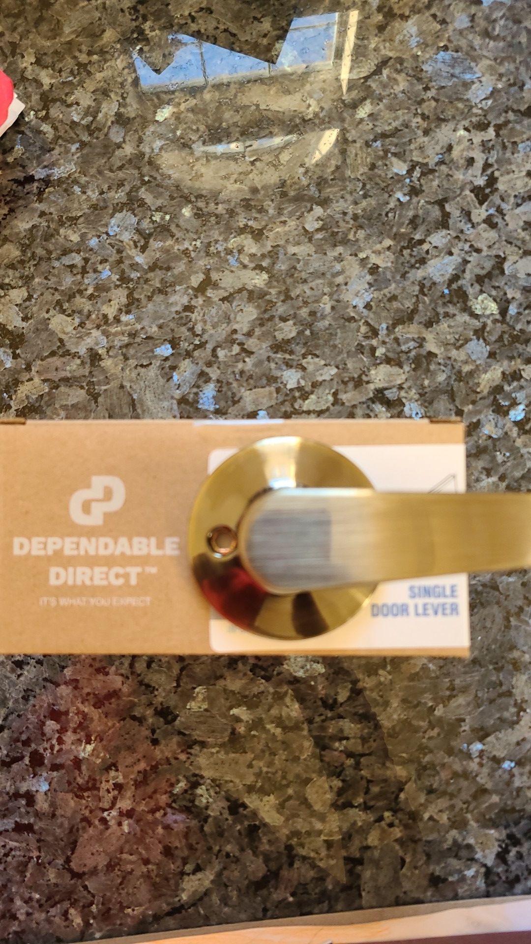 6 Antique gold door handles