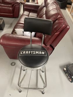 CRAFTSMAN Adjustable Hydraulic Seat Garage Mechanic Seat Chair Stool
