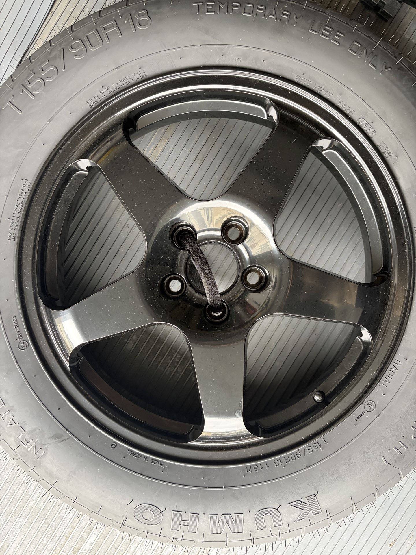 Modern Spare Complete Compact Spare Tire Kit Without Carrying Case - Fits 2015-2024 Mercedes GLC Models (All Except AMG)