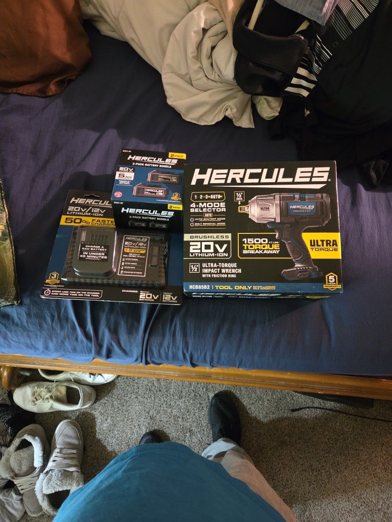 Impact Wrench. 2 Batteries &charger.
