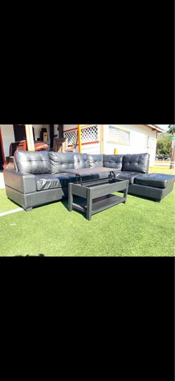 Black sectional sofa