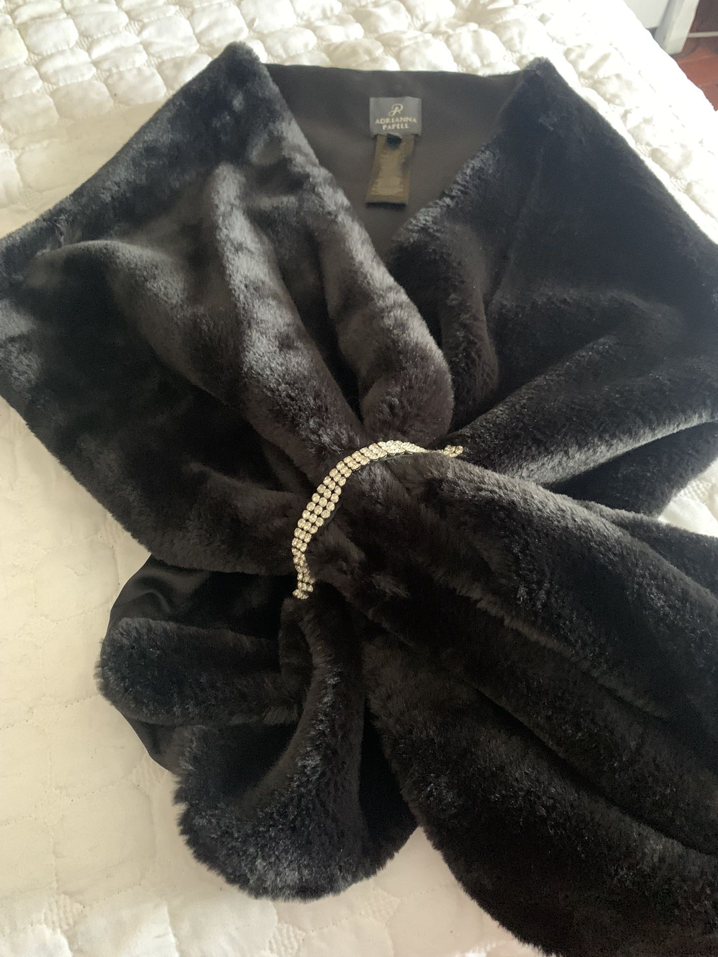 Evening Faux Fur Shawl