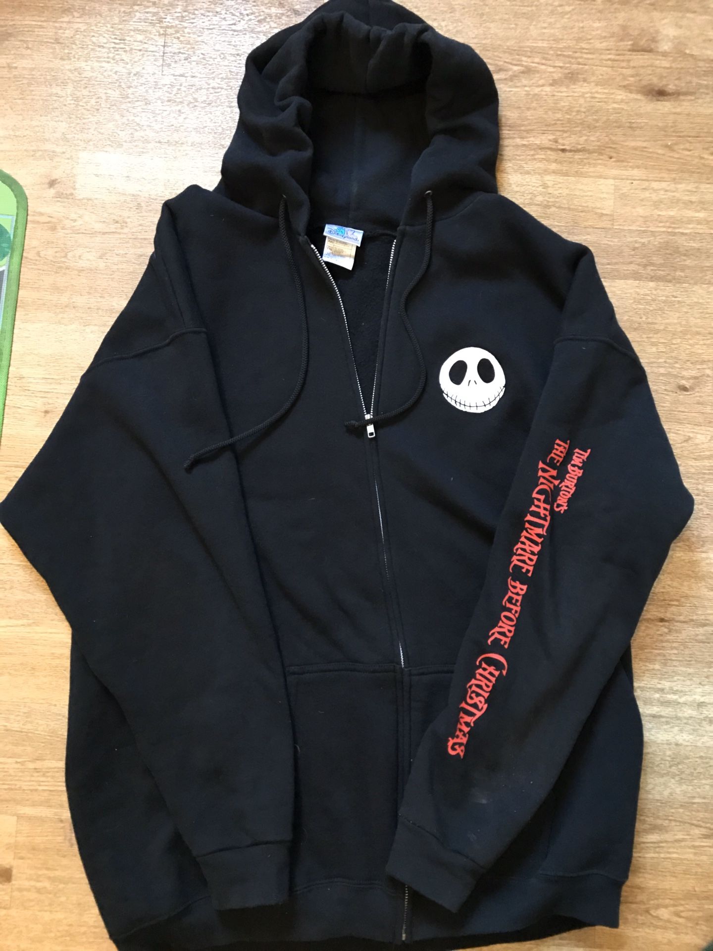 Vintage Disneyland Nightmare Before Christmas Hoodie XXL