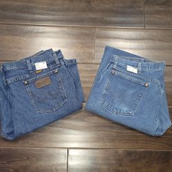 Men's Size 38x32 Wrangler Denim Jeans Wranglers Priced Separately Price Is Firm Cash Only $20 Each