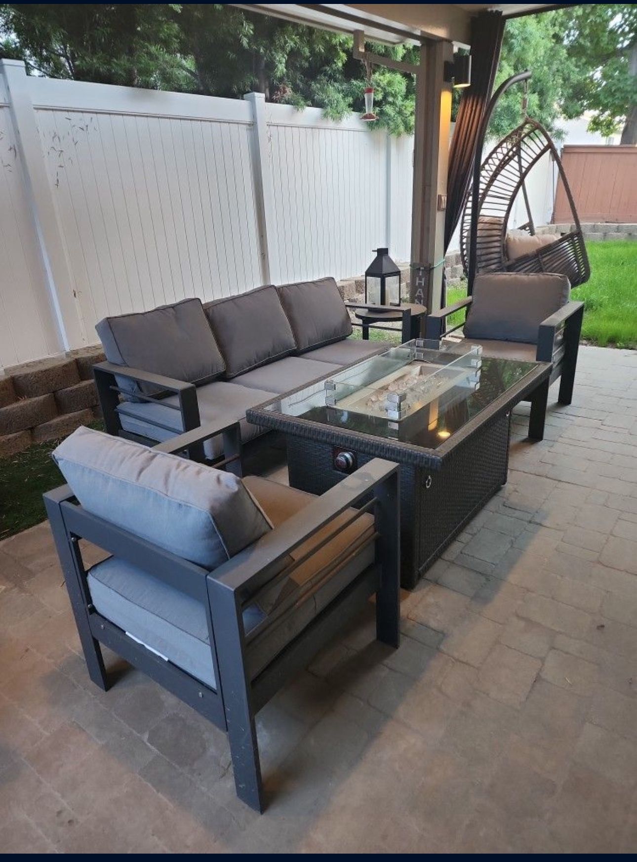 Outdoor Patio Furniture Set W/ Outland Firepit