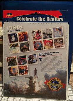 1980s celebrate the century postage stamps