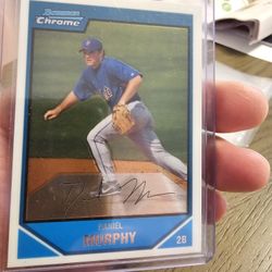 New York Mets Daniel Murphy 2 07 Bowman Chrome Rookie Baseball Cards