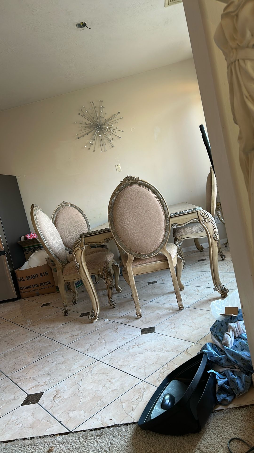 Table and four chairs for sale two