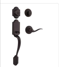 Kwikset Arlington Venetian Bronze Front Door Entry Lock Retail $134