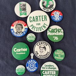 Jimmy Carter Political Buttons