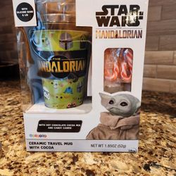 Stat Wars Mandalorian Ceramic Travel Mug