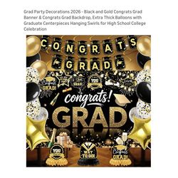 Brand new Grad Party Decorations 202