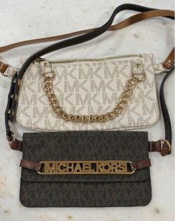 2 MICHAEL KORS Leather waist bags fanny bags TRAVEL