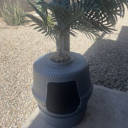 Hidden Cat Planter Litter Box