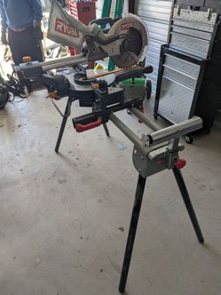 Ryobi 10"rotating saw with working stand