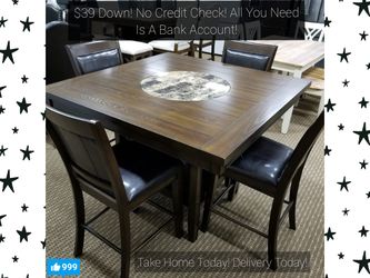 5 Piece Fulton Counter Height Table Set