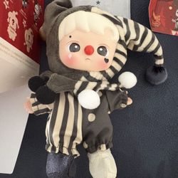 AUTHENTIC Pop Mart WHY SO SERIOUS Series Hacipupu Silver Mist Clown Vinyl Plush Pendant