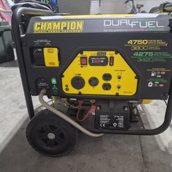 Champion Dual Genarator It Runs By Gas Or Propane
