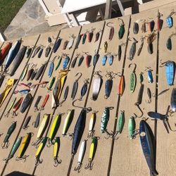 Over 100 Fishing Irons Spoon Lures-Tady,Salas,Krocadiles,Iron Man,Stragglers & more.