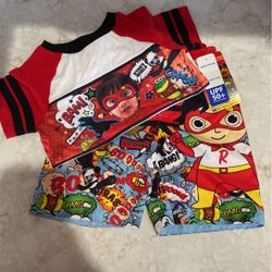 Ryan’s World Swim Short & Shirt - Size 5/6