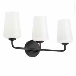 Celino 3-Light Black Bathroom Vanity Light