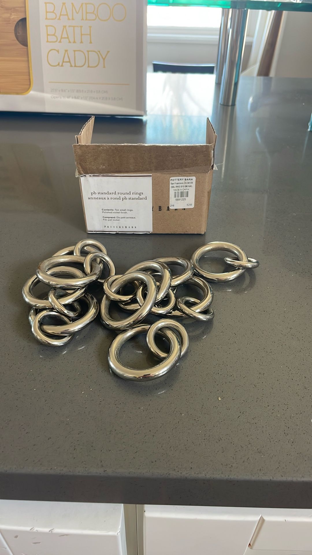 pottery Barn Standard Round Rings For Curtains
