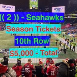 Seahawks Season Tickets Colts 49ers Bucs Rams Vikings