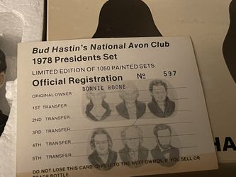 1978 Bud Hastins National Avon Club  President Series #527 Thumbnail