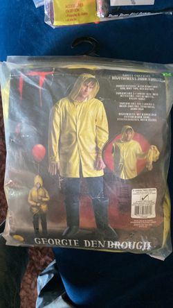 IT Georgie Denbrough Adult Halloween Costume XL