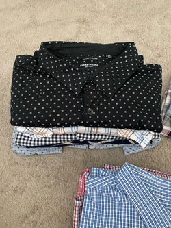 Mens button short sleeve shirts & One long sleeve