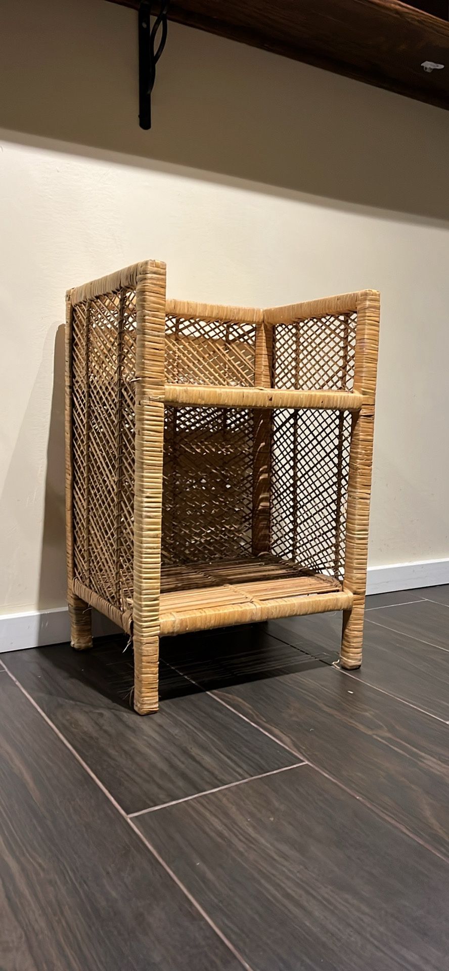 Rattan Wicker Bedside Table / End Table