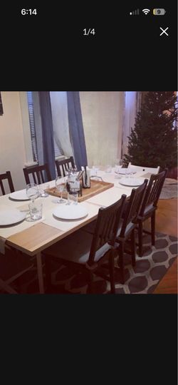 Table and chairs  included
