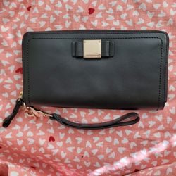 Cole Haan black wallet clutch wristlet