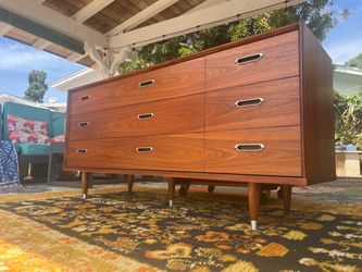 Mid century walnut dresser