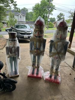 I am selling Christmas Nutcracker figures in two different sizes: large and medium.