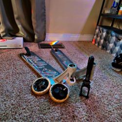 Scooter Parts, Complete Decks, Forks,wheels,bar Ends