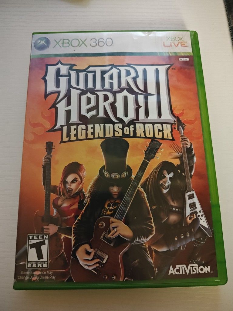 Xbox 360 Guitar Hero 3 Legends Of Rock