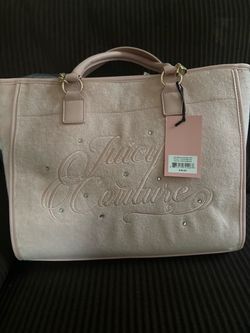 Juicy Couture Pink Velour Tote Bag